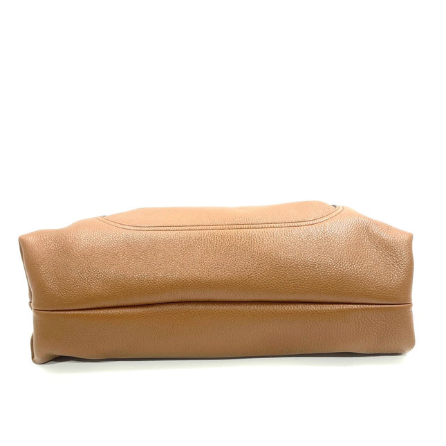 Gucci Softbit Maxi Shoulder Bag Tan Brown Calfskin Leather 2024