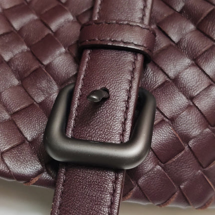 Bottega Veneta Cesta Shopper Tote Intrecciato Burgundy Leather Medium 40cm