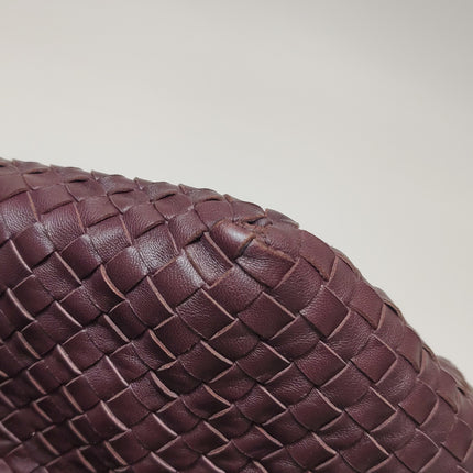 Bottega Veneta Cesta Shopper Tote Intrecciato Burgundy Leather Medium 40cm