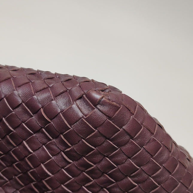 Bottega Veneta Cesta Shopper Tote Intrecciato Burgundy Leather Medium 40cm