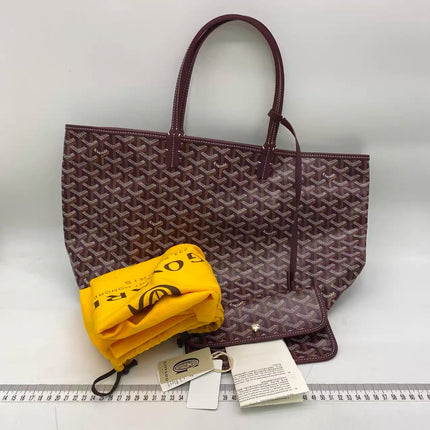 Goyard Saint Louis PM Medium Burgundy Goyardine Tote 2020