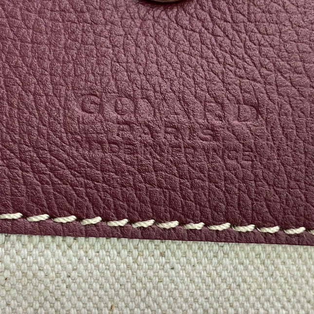 Goyard Saint Louis PM Medium Burgundy Goyardine Tote 2020