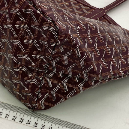 Goyard Saint Louis PM Medium Burgundy Goyardine Tote 2020