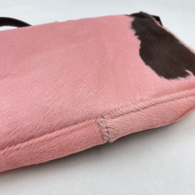 Sold Fendi Baguette Pony hair in cow print Pink