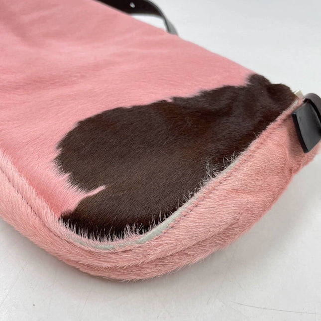 Sold Fendi Baguette Pony hair in cow print Pink