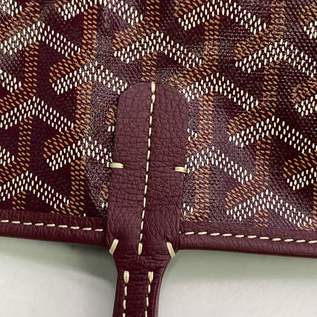 Goyard Saint Louis PM Medium Burgundy Goyardine Tote 2020