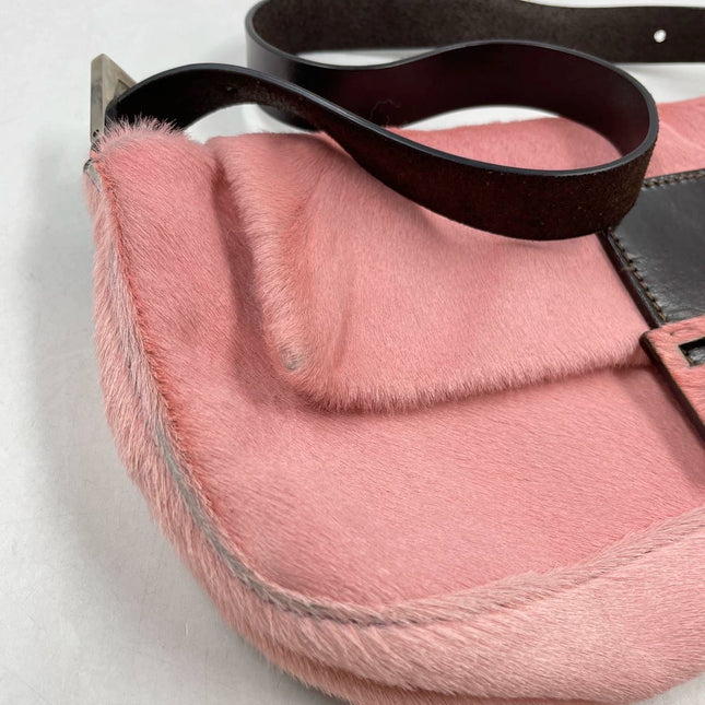 Sold Fendi Baguette Pony hair in cow print Pink