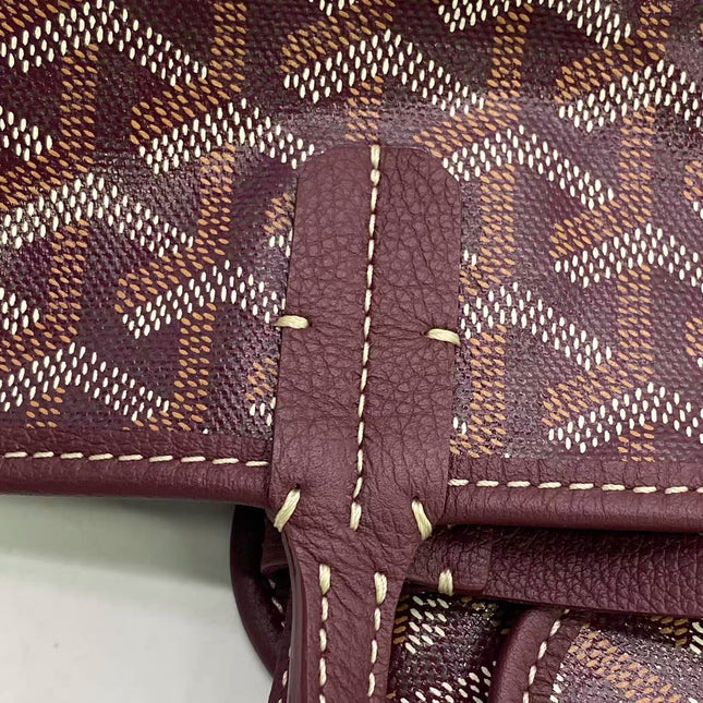 Goyard Saint Louis PM Medium Burgundy Goyardine Tote 2020