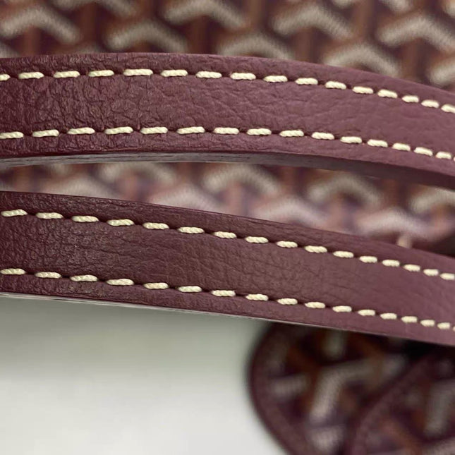 Goyard Saint Louis PM Medium Burgundy Goyardine Tote 2020
