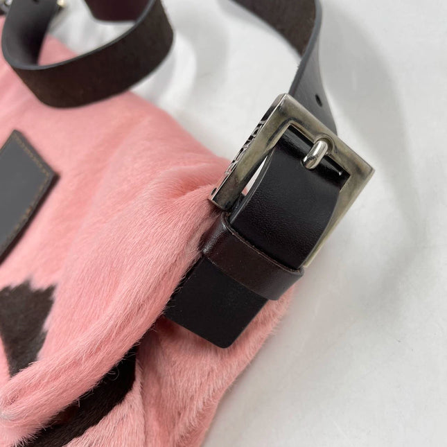 Sold Fendi Baguette Pony hair in cow print Pink