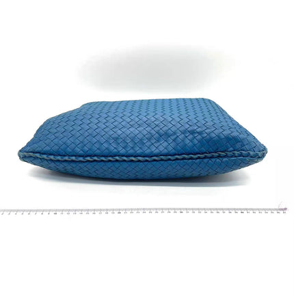 Bottega Veneta Veneta Hobo Blue Navy Intreciatto Leather Bag Large 47cm