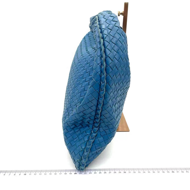 Bottega Veneta Veneta Hobo Blue Navy Intreciatto Leather Bag Large 47cm