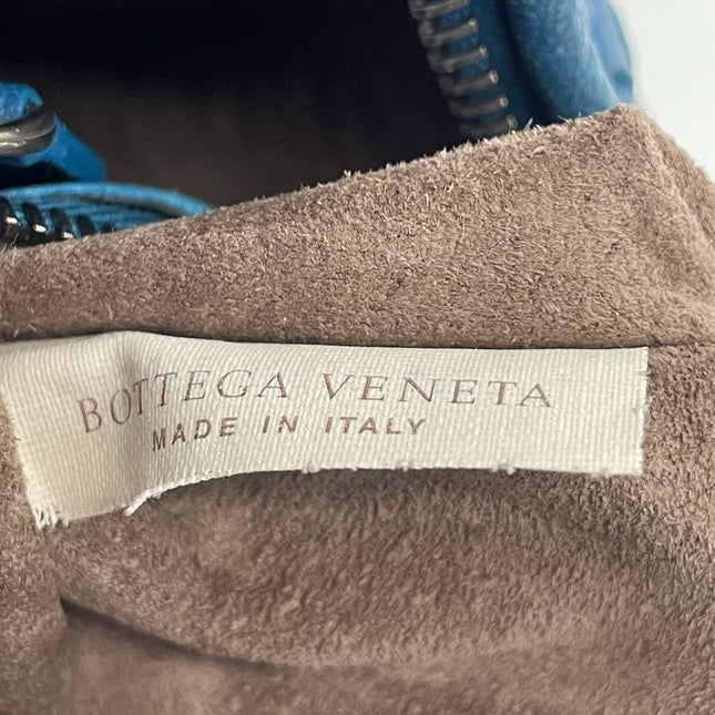 Bottega Veneta Veneta Hobo Blue Navy Intreciatto Leather Bag Large 47cm