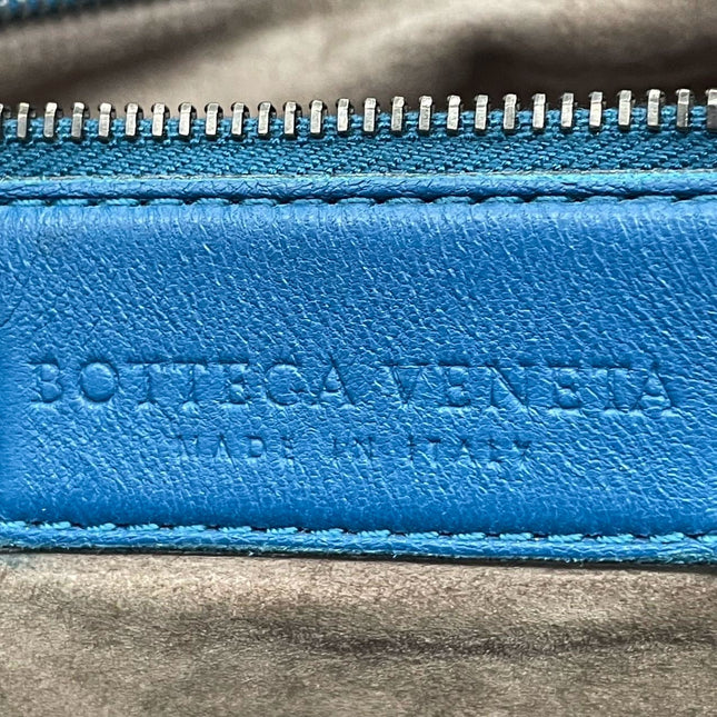 Bottega Veneta Veneta Hobo Blue Navy Intreciatto Leather Bag Large 47cm