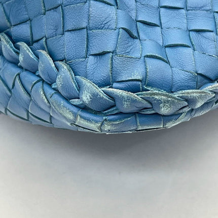 Bottega Veneta Veneta Hobo Blue Navy Intreciatto Leather Bag Large 47cm