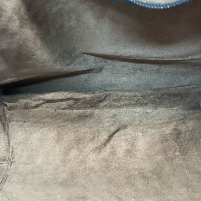 Bottega Veneta Veneta Hobo Blue Navy Intreciatto Leather Bag Large 47cm