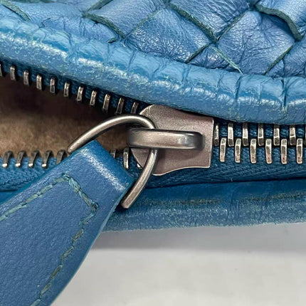 Bottega Veneta Veneta Hobo Blue Navy Intreciatto Leather Bag Large 47cm