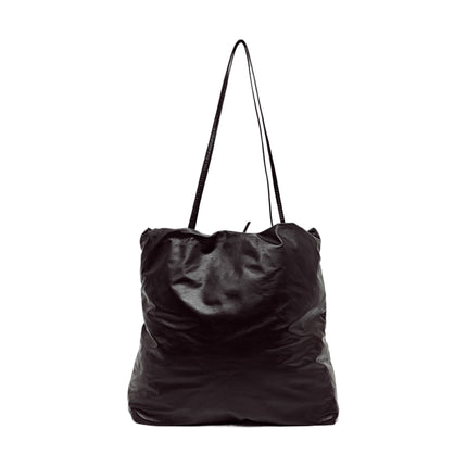 The Row Pim Tote Dark Brown Calfskin Leather