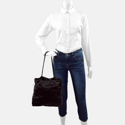 The Row Pim Tote Dark Brown Calfskin Leather