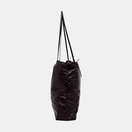 The Row Pim Tote Dark Brown Calfskin Leather