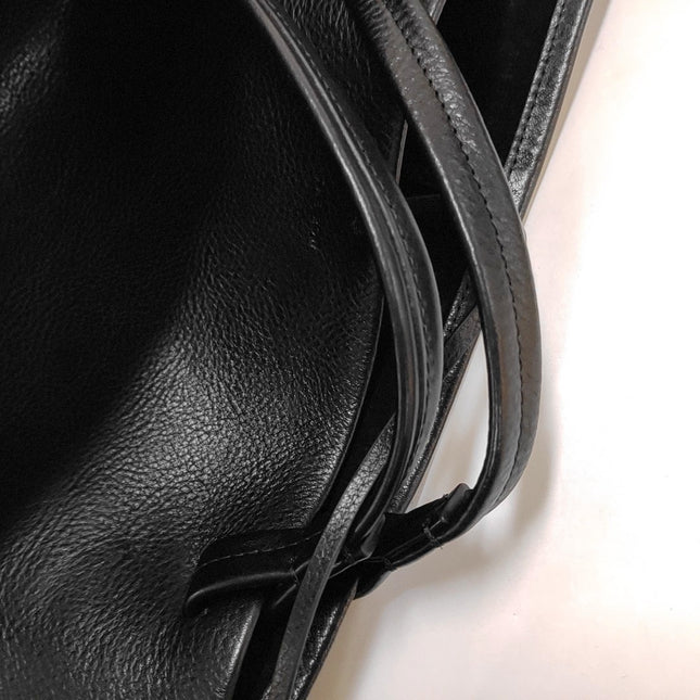 The Row Park Tote Black Calfskin Leather