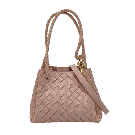 Bottega Veneta Parachute Small Intrecciato Pink Leather with Strap 20cm