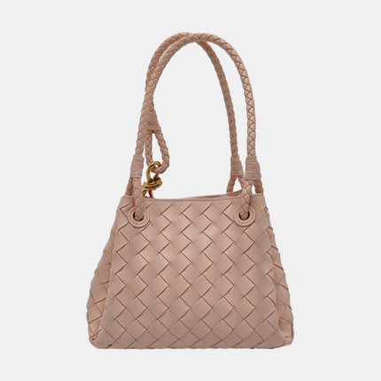 Bottega Veneta Parachute Small Intrecciato Pink Leather with Strap 20cm