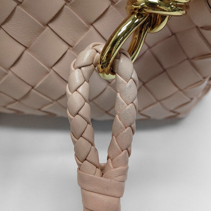 Bottega Veneta Parachute Small Intrecciato Pink Leather with Strap 20cm