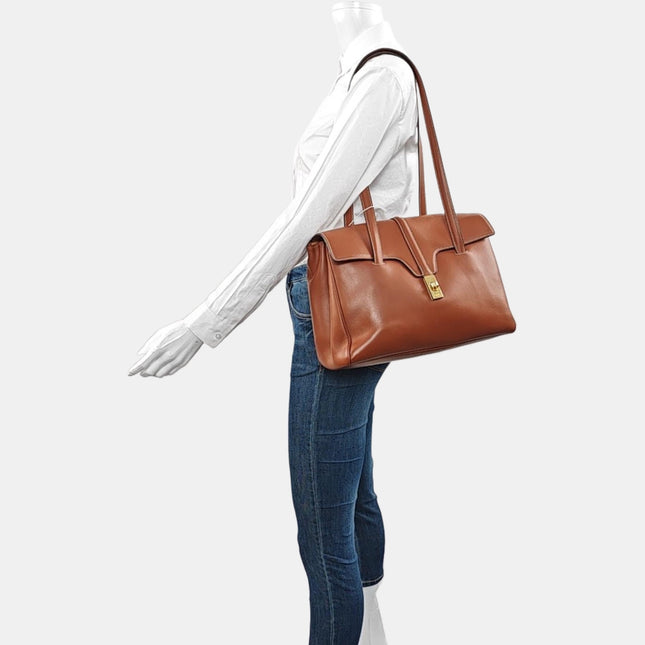 Celine Soft 16 Bag Caramel Natural Tan Smooth Calfskin Leather
