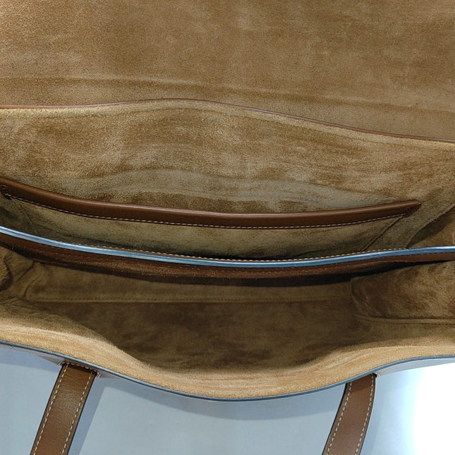 Celine Soft 16 Bag Caramel Natural Tan Smooth Calfskin Leather