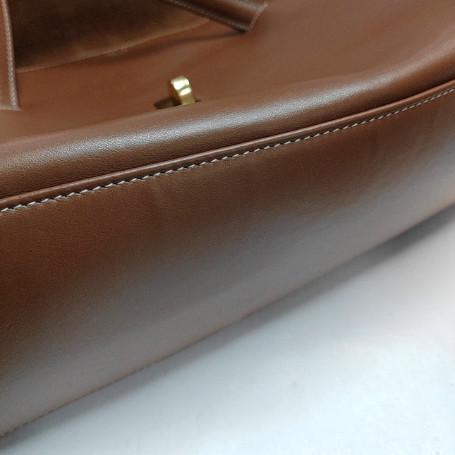 Celine Soft 16 Bag Caramel Natural Tan Smooth Calfskin Leather