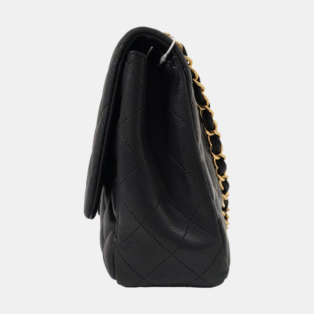 Chanel Classic Flap Jumbo Black Lambskin Leather Single Flap Gold Hardware 2009-2010