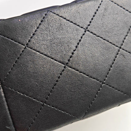 Chanel Classic Flap Jumbo Black Lambskin Leather Single Flap Gold Hardware 2009-2010