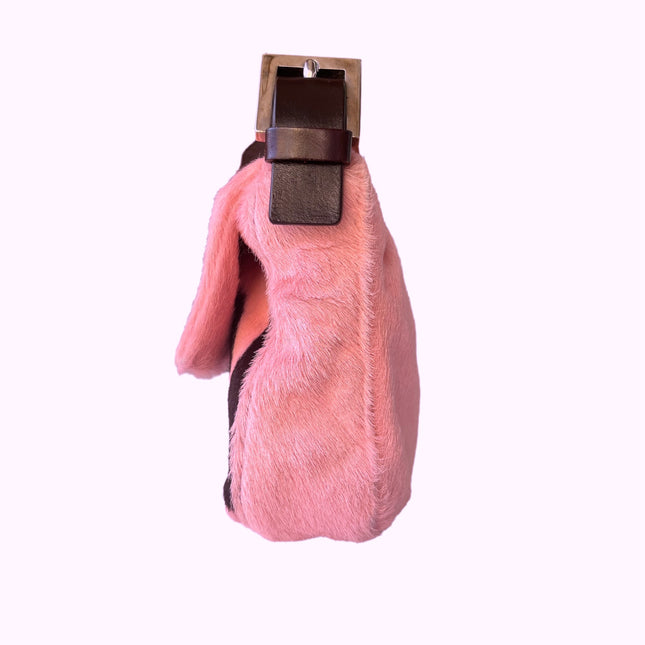 Sold Fendi Baguette Pony hair in cow print Pink