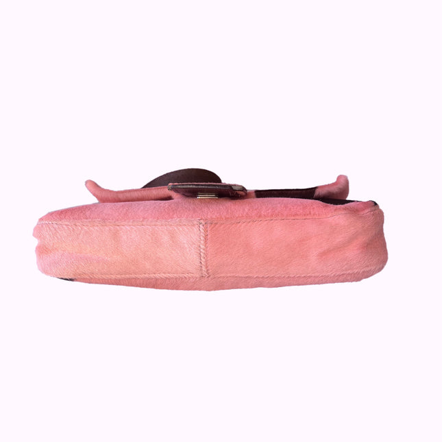 Sold Fendi Baguette Pony hair in cow print Pink