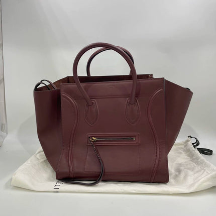 Celine Phantom Mini Burgundy Leather 30cm