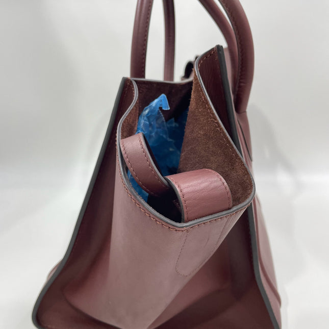 Celine Phantom Mini Burgundy Leather 30cm