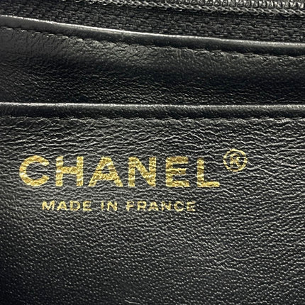 Chanel Classic Flap Mini Lucky Charms Black Lambskin Leather Gold Hardware