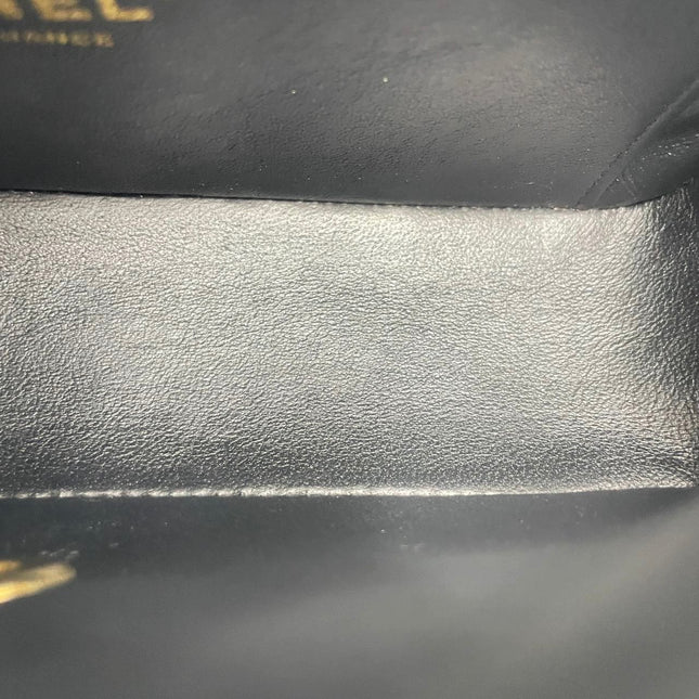 Chanel Classic Flap Mini Lucky Charms Black Lambskin Leather Gold Hardware