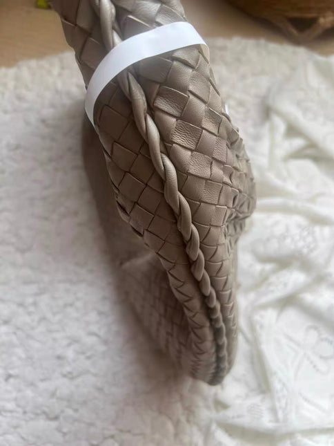 Bottega Veneta Veneta Hobo Grey Intreciatto Leather Bag Large 47cm