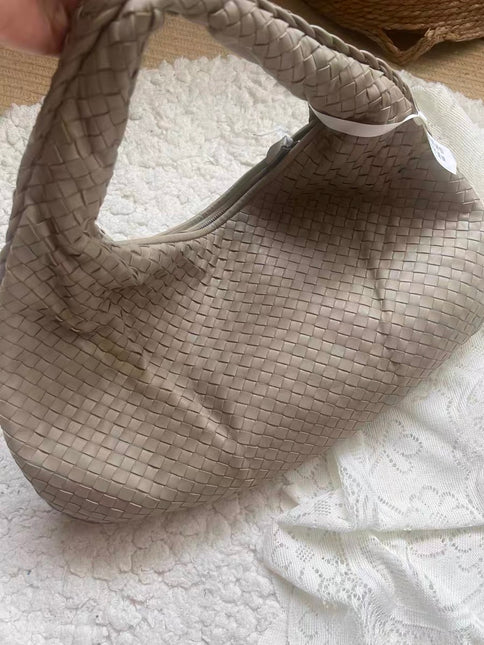 Bottega Veneta Veneta Hobo Grey Intreciatto Leather Bag Large 47cm