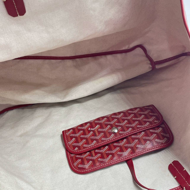 Sold Goyard Saint Louis GM Tote Large Burgundy