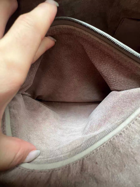 Bottega Veneta Veneta Hobo Grey Intreciatto Leather Bag Large 47cm