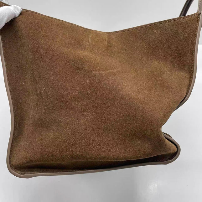 Celine Phantom Mini Dark Brown Suede Leather 30cm