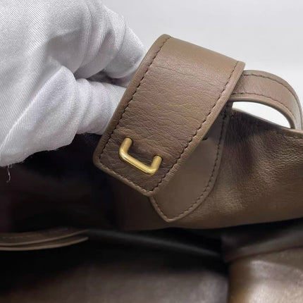 Celine Phantom Mini Dark Brown Suede Leather 30cm