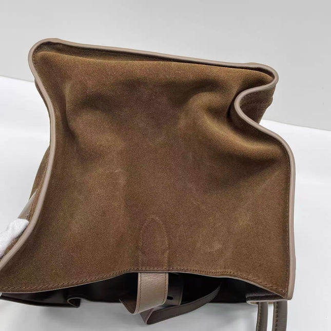 Celine Phantom Mini Dark Brown Suede Leather 30cm