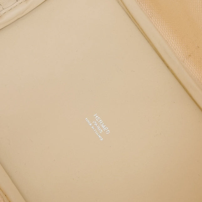 Hermes Picotin 18 Cargo Lock Pocket 18 Cream White Swift Leather and Canvas PHW