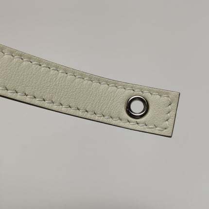 Hermes Picotin 18 Cargo Lock Pocket 18 Cream White Swift Leather and Canvas PHW