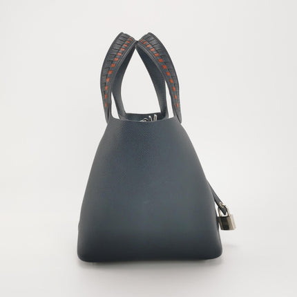 Hermes Picotin 18 Intrecciato Handles Epsom Leather Midnight Navy PHW