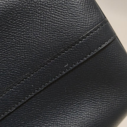 Hermes Picotin 18 Intrecciato Handles Epsom Leather Midnight Navy PHW